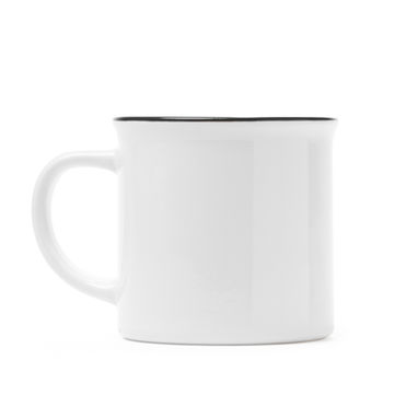 Керамічна чашка в стилі ретро, ​​спеціально для сублімації з вашим улюбленим дизайном, колір білий, чорний - TZ4002S10102- Фото №1