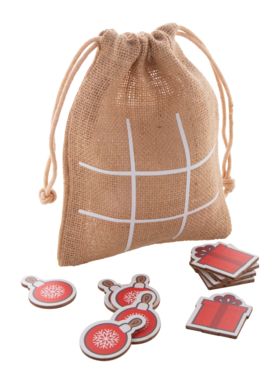 Рождественские крестики-нолики, украшение и подарочная коробка Juxo, цвет натуральный - AP716493-B- Фото №1