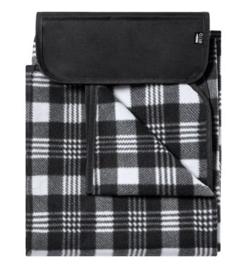 Одеяло для пикника из RPET Zaralex, цвет черный - AP722165-10-77- Фото №5