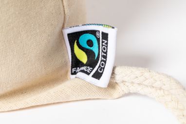 Сумка на шнурке Fairtrade Sanfer, цвет натуральный - AP722304-00- Фото №4