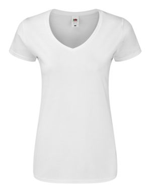 Жіноча футболка Iconic V-Neck Women, колір білий  розмір XL - AP722435-01_XL- Фото №1