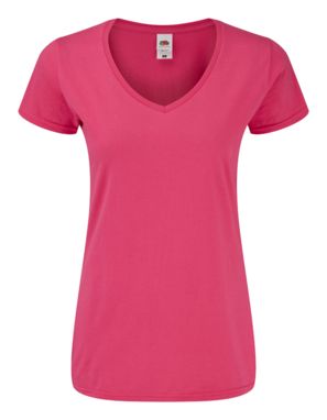 Женская футболка Iconic V-Neck Women, цвет розовый  размер XL - AP722443-25_XL- Фото №1