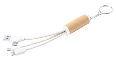 Брелок USB-кабель для заряджання Feildin, колір натуральний - AP722528- Фото №3