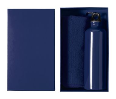 Sport bottle and towel set Cloister, цвет dark blue - AP722571-06A- Фото №1