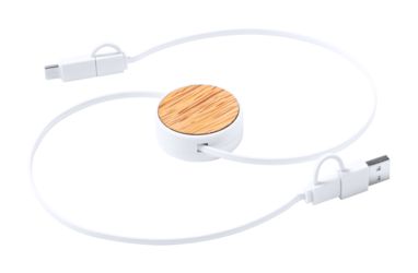 USB-кабель для зарядки Rizzo, цвет натуральный - AP722576- Фото №5