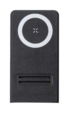 Держатель мобильного телефона с беспроводной зарядкой Sterling, цвет черный - AP722600-10- Фото №3