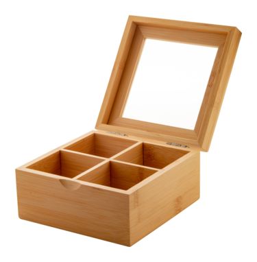 Бамбукова коробка для чаю Bancha, колір натуральний - AP800472- Фото №1