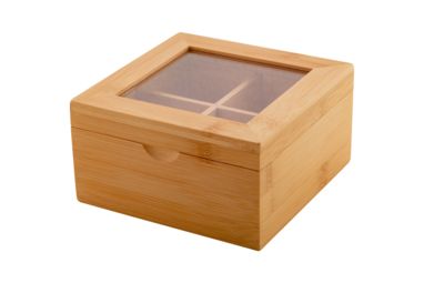 Бамбуковая коробка для чая Bancha, цвет натуральный - AP800472- Фото №3