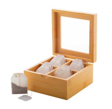 Бамбукова коробка для чаю Bancha, колір натуральний - AP800472- Фото №5