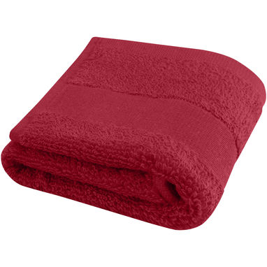 Хлопковое полотенце для ванной Sophia 30x50 см плотностью 450 г/м², цвет красный - 11700021- Фото №1