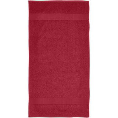 Хлопковое полотенце для ванной Charlotte 50x100 см с плотностью 450 г/м², цвет красный - 11700121- Фото №2