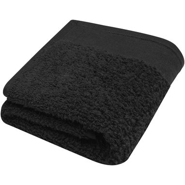 Хлопковое полотенце для ванной Chloe 30x50 см плотностью 550 г/м², цвет сплошной черный - 11700490- Фото №1