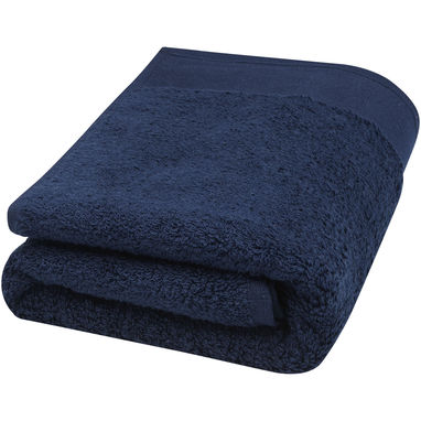 Полотенце для ванной Nora из хлопка плотностью 550 г/м² и размером 50x100 см, цвет темно-синий - 11700555- Фото №1
