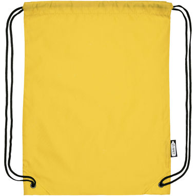 Рюкзак со шнурком Oriole из переработанного ПЭТ, цвет желтый - 12046111- Фото №4