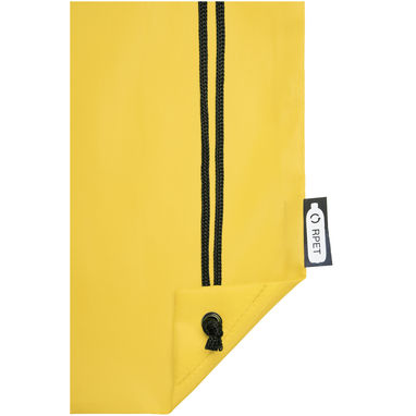 Рюкзак со шнурком Oriole из переработанного ПЭТ, цвет желтый - 12046111- Фото №5