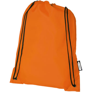 Рюкзак со шнурком Oriole из переработанного ПЭТ, цвет оранжевый - 12046131- Фото №1