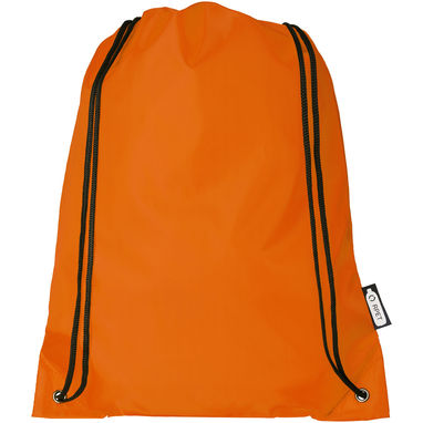 Рюкзак со шнурком Oriole из переработанного ПЭТ, цвет оранжевый - 12046131- Фото №2