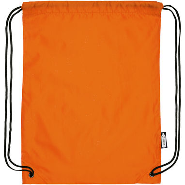 Рюкзак со шнурком Oriole из переработанного ПЭТ, цвет оранжевый - 12046131- Фото №4