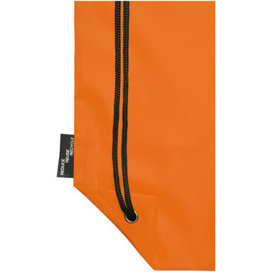 Рюкзак со шнурком Oriole из переработанного ПЭТ, цвет оранжевый - 12046131- Фото №6
