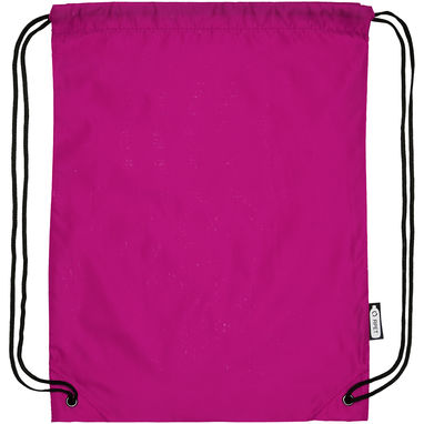 Рюкзак со шнурком Oriole из переработанного ПЭТ, цвет фуксия - 12046141- Фото №4