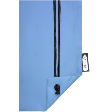 Рюкзак со шнурком Oriole из переработанного ПЭТ, цвет светло-синий - 12046150- Фото №5