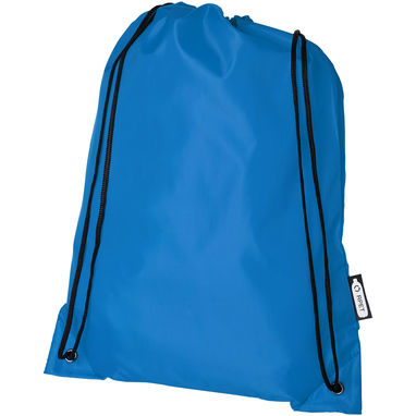 Рюкзак со шнурком Oriole из переработанного ПЭТ, цвет process blue - 12046152- Фото №1