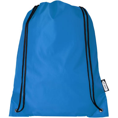 Рюкзак со шнурком Oriole из переработанного ПЭТ, цвет process blue - 12046152- Фото №2