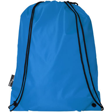 Рюкзак со шнурком Oriole из переработанного ПЭТ, цвет process blue - 12046152- Фото №3
