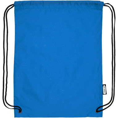 Рюкзак со шнурком Oriole из переработанного ПЭТ, цвет process blue - 12046152- Фото №4