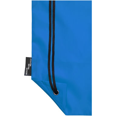 Рюкзак со шнурком Oriole из переработанного ПЭТ, цвет process blue - 12046152- Фото №6