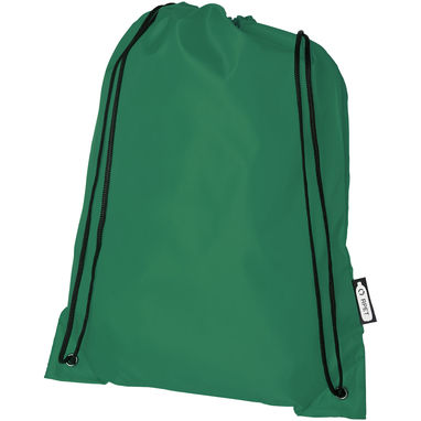 Рюкзак со шнурком Oriole из переработанного ПЭТ, цвет зеленый - 12046161- Фото №1