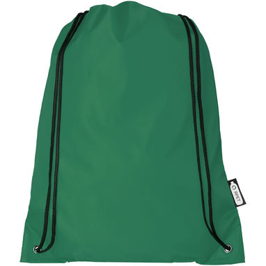 Рюкзак со шнурком Oriole из переработанного ПЭТ, цвет зеленый - 12046161- Фото №2
