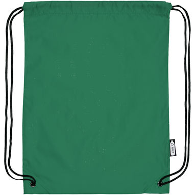 Рюкзак со шнурком Oriole из переработанного ПЭТ, цвет зеленый - 12046161- Фото №4