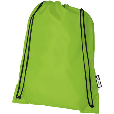 Рюкзак со шнурком Oriole из переработанного ПЭТ, цвет лайм - 12046163- Фото №1
