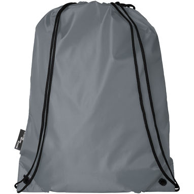 Рюкзак со шнурком Oriole из переработанного ПЭТ, цвет серый - 12046182- Фото №3