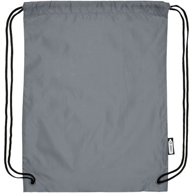Рюкзак со шнурком Oriole из переработанного ПЭТ, цвет серый - 12046182- Фото №4