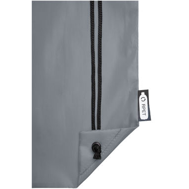 Рюкзак со шнурком Oriole из переработанного ПЭТ, цвет серый - 12046182- Фото №5