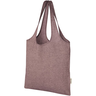 Модная эко-сумка Pheebs объемом 7 л из переработанного хлопка плотностью 150 г/м², цвет heather maroon - 12064120- Фото №1
