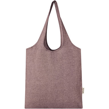 Модная эко-сумка Pheebs объемом 7 л из переработанного хлопка плотностью 150 г/м², цвет heather maroon - 12064120- Фото №2