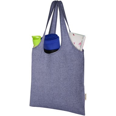Модная эко-сумка Pheebs объемом 7 л из переработанного хлопка плотностью 150 г/м², цвет синий яркий - 12064150- Фото №4
