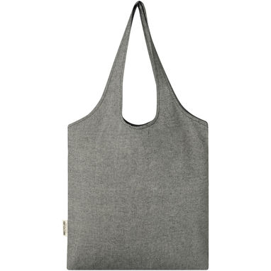Модная эко-сумка Pheebs объемом 7 л из переработанного хлопка плотностью 150 г/м², цвет heather black - 12064190- Фото №3