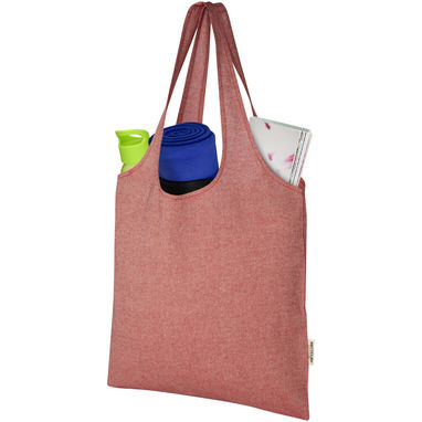 Модная эко-сумка Pheebs объемом 7 л из переработанного хлопка плотностью 150 г/м², цвет красный яркий - 12064191- Фото №4