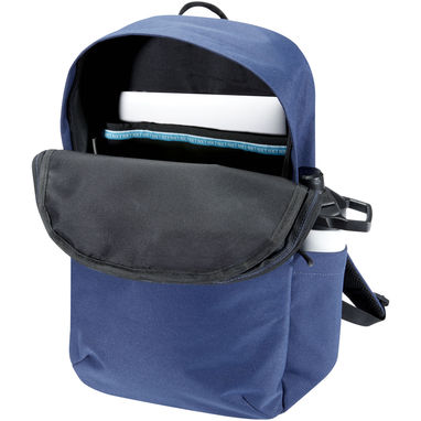 Рюкзак для 15-дюймового ноутбука Repreve® Ocean Commuter объемом 16 л из переработанного пластика RPET, соответствующего стан, цвет темно-синий - 12064855- Фото №4