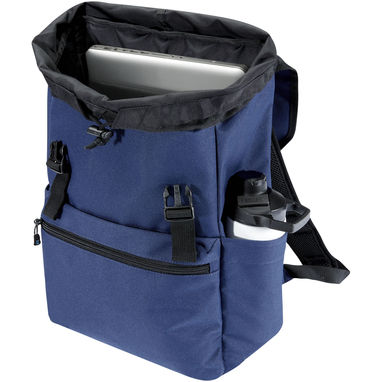 Рюкзак для 15-дюймового ноутбука Repreve® Ocean об'ємом 16 л із переробленого пластику, що відповідає стандарту GRS, колір темно-синій - 12064955- Фото №5
