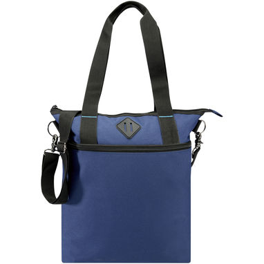 Еко-сумка для 15-дюймового ноутбука Repreve® Ocean об'ємом 12 л з переробленого ПЕТ, що відповідає стандарту GRS, колір темно-синій - 12065155- Фото №2
