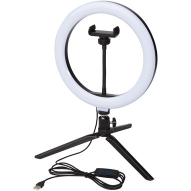 Studio Кільцева лампа з тримачем для телефону та штативом, колір чорний - 12424890- Фото №5