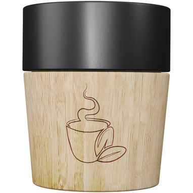 Магнитная керамическая кружка для кофе SCX.design D05, цвет сплошной черный - 1PX08690- Фото №3