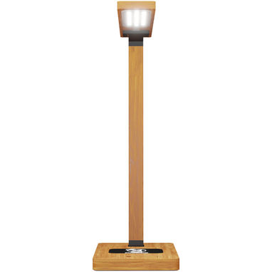 Дерев'яна настільна лампа потужністю 10 Вт SCX.design O31, колір коричневий - 1PX09771- Фото №4