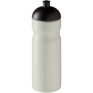 Спортивная бутылка H2O Eco объемом 650 мл с крышкой-колпачком, цвет цвета слоновой кости, сплошной черный - 21009838- Фото №1