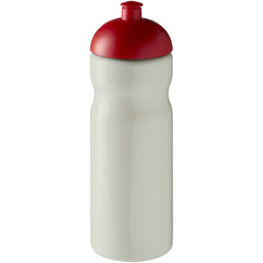Спортивная бутылка H2O Eco объемом 650 мл с крышкой-колпачком, цвет цвета слоновой кости, красный - 21009839- Фото №1